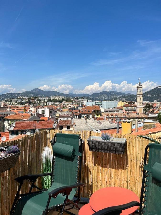 La Croix - F3, Terrasse Vue Panoramique, Vieux-Nice Old Town And Terrace Exteriör bild