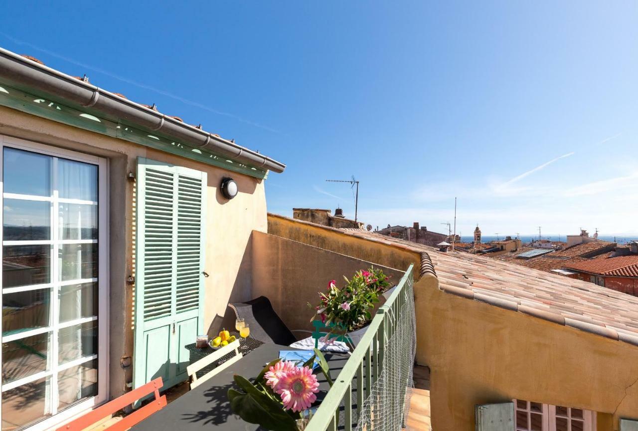 La Croix - F3, Terrasse Vue Panoramique, Vieux-Nice Old Town And Terrace Exteriör bild
